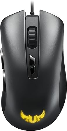ASUS TUF Gaming M3 Ergonomic Wired RGB Gaming Mouse with 7000-dpi Sensor, Lightweight Build, Durable Coating, Heavy-Duty switches, Seven programmable Buttons and Aura Sync ASUS TUF Gaming M3 Ergonomic Wired RGB Gaming Mouse with 7000-dpi Sensor, Lightweight Build, Durable Coating, Heavy-Duty switches, Seven programmable Buttons and Aura Sync